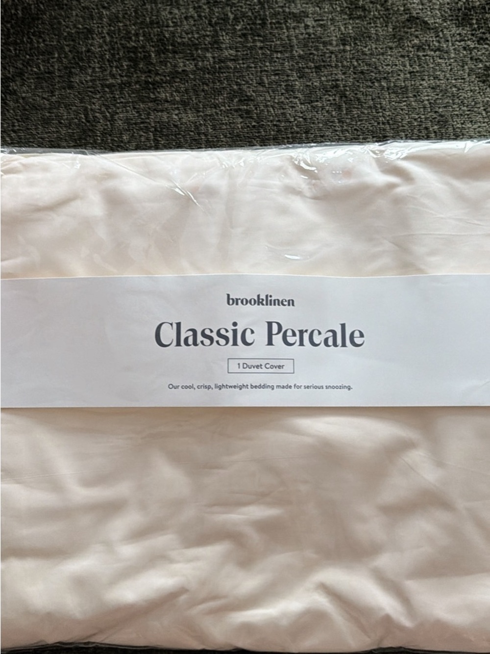 Brooklinen Classic Percale Duvet Cover - Cream